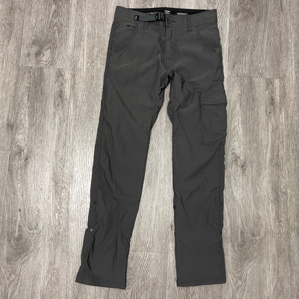 Prana Pants Mens 28x29 Gray Zion Stretch Hiking Cargo Tactical Workwear Tech